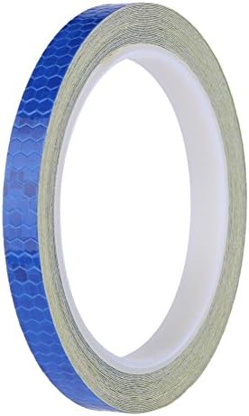 tuankay 800cm Waterproof Fluorescent MTB Bicycle Reflective Stickers Decal(Blue)