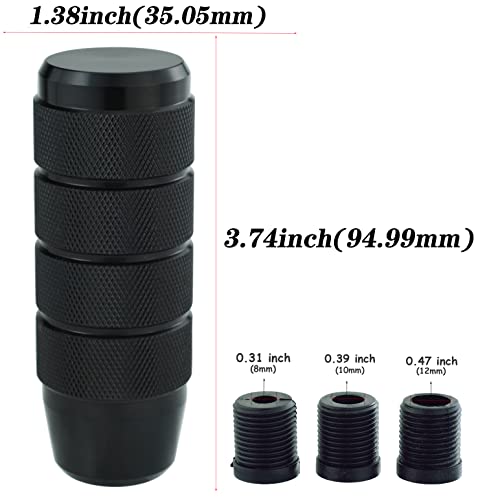 Abfer Cool Shift Knob 9 CM Aluminum Car Gear Stick Shifter Lever Handle Knobs Fit for Most