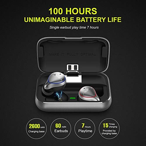 MIFO O5 True Wireless Earbuds Bluetooth 5.0 Sport Earbuds with 2600mAH Charging Case IP67 HiFi