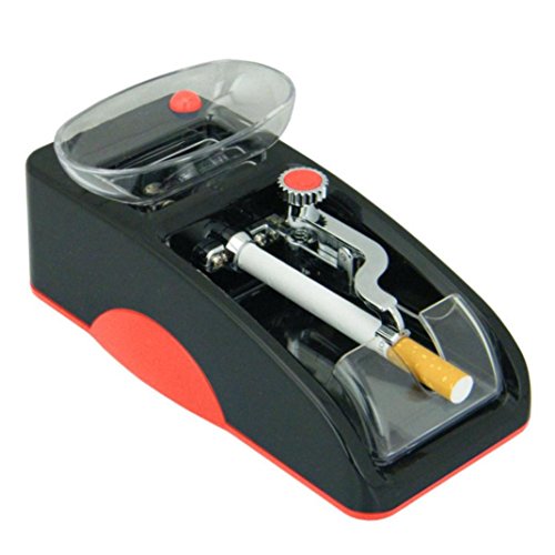 LtrottedJ Electric Automatic Cigarette Rolling ，Machine Tobacco Maker Roller (Red) - Thumbnail 3