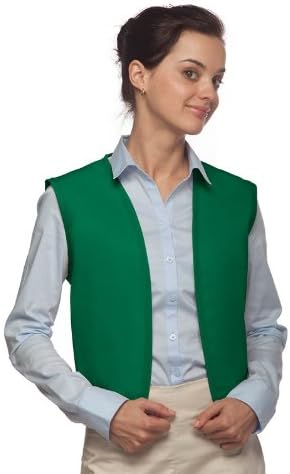 Hickory Ridge 740NP No Pocket Unisex Uniform Vest, Kelly Green, Small