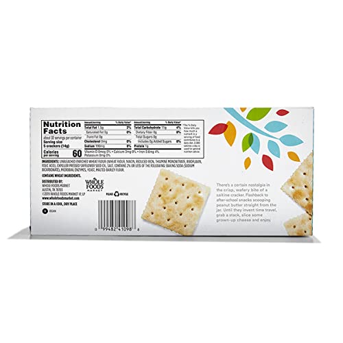 365 by Whole Foods Market, Salted Saltine Crackers, 16 Ounce Pricepulse