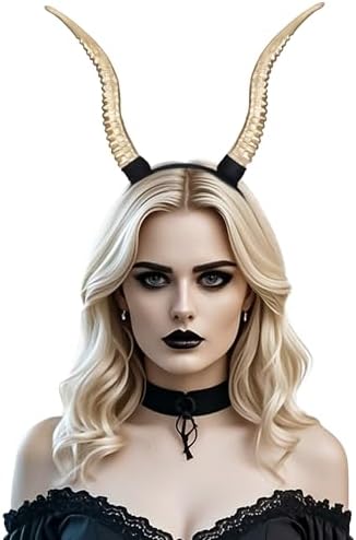 Amazon.com: TOYANDONA Halloween Horn Headband, Long Antelope  display picture 1