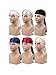 Century Star Satin Silk Head Wrap Durag Long Tail Beanies for Men Women Headwraps Cap 6pcs Wine Red&Navy&Black&Glod&White&Silver