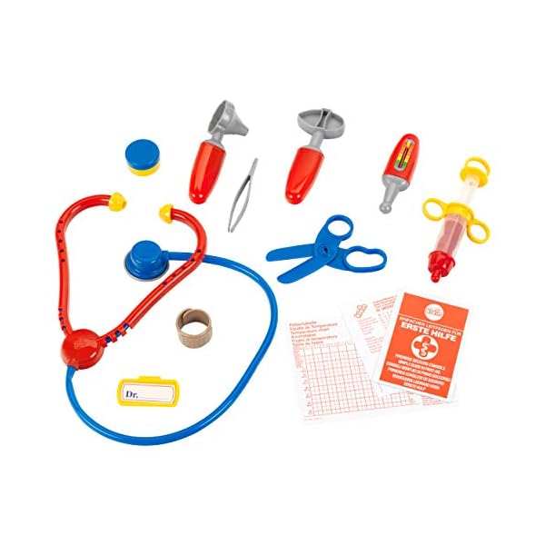 Theo Klein 4647 Arzttasche I Robuste Tasche mit vielen kindgerechten Instrumenten I Inkl. Stethoskop, Spritze, Thermometer u.v.m. I Spielzeug für Kinder ab 3 Jahren – Bild 4