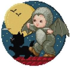 Amazon クロスステッチ 刺繍 用図案 Bat Baby こうもりさん 刺しゅう図案 通販