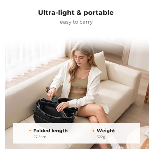 K&F CONCEPT Magnetic Mobile Phone Tripod with Remote Shutter, 1.8 m Portable Extendable Selfie Stick, Double-Sided Magnet, Made of Aluminium Alloy, Compatible with iPhone/Samsung/Android Mobile Phones