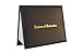 GraduationForYou PU Certificate Cover With Diploma Of Graduation Gold Foil Embossed, Four Ribbon Corner, Black