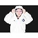 QICLT Chemical Protection Coveralls with Hood Elastic Cuffs Wear-Resistant, Anti-Cracking, dust-Proof, Anti-Liquid Spray,XXL