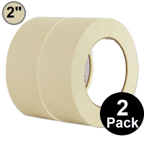 1InTheOffice General Purpose Masking Tape 2 inch x 60.1-Yards, 3" Core, 2/Pack
