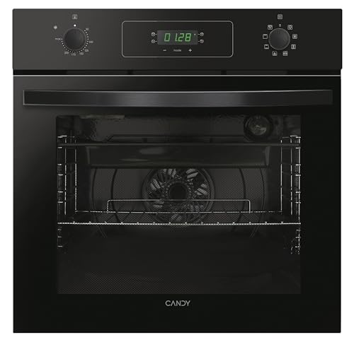 Idea FIDCP N615 L, Horno Multifunción, 65L, 1 Bandeja y 1 Rejilla, Ventilador Radial, Limpieza Aquactiva, Convección + Ventilador, 8 Funciones, Mandos Push&Pull, Puerta Doble Cristal, Negro