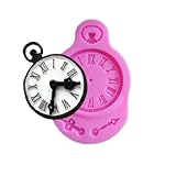 Fairy Tale Clock Silicone Mold from Bakell (Alice in Wonderland, Disney, Steampunk Themed) - Custom Molds from Bakell (Fondant, Candy, Ice Tray, Chocolate, Gumpaste)