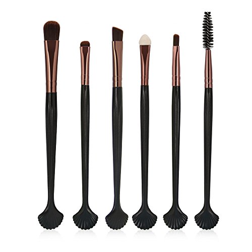 Sunny&Love ZHUOJU 6PCS Shell Shape Cosmetic Makeup Brush Lip Makeup Brush Eyeshadow Brush (C)