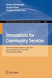 Image de Innovations for Community Services: 16th International Conference, I4CS 2016, Vienna, Austria, June 27-29, 2016, Revised Selected Papers (Communicatio
