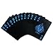 Vitality Life Waterproof Playing Cards Plastic PVC 55pcs/deck, Wolf Poker Cool Playing Cards, Black Playing Cards Trick Magic Cards Games for Magic Party Cardistry or More