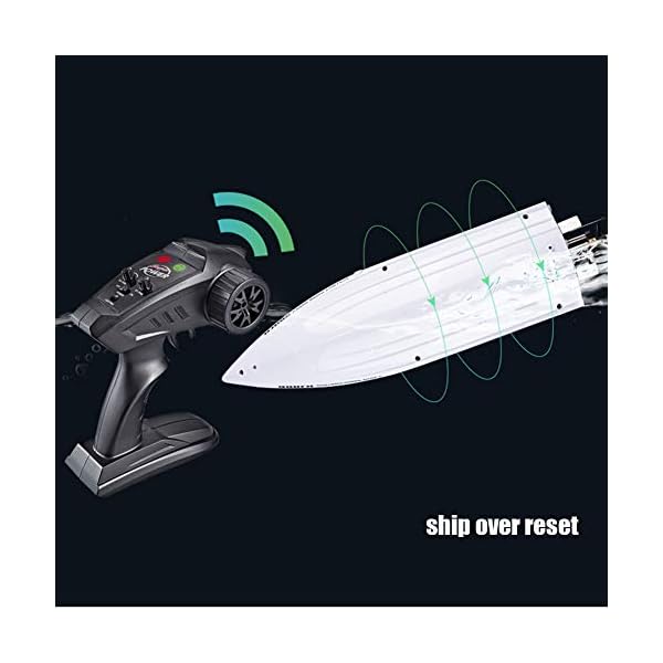 Dilwe RC Racing Boot, 2,4 GHz 4 Kanal wasserdicht RC Racing Speedboat Modell Schiff Spielzeug Geschenk f¨¹r Kinder ¨¹ber… – Bild 7