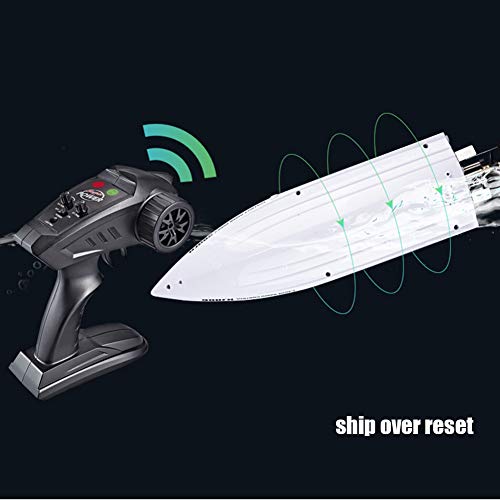 Dilwe RC Racing Boot, 2,4 GHz 4 Kanal wasserdicht RC Racing Speedboat Modell Schiff Spielzeug Geschenk f¨¹r Kinder ¨¹ber… – Bild 7