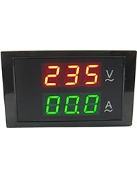 Yeeco digital AC corriente medidor de voltaje volt Amp amperímetro calibre + Sensor transformador LED visualización Dual voltímetro calibre + transformador actuales del Sensor, 1400048, 110 volts