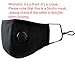 strylin Protective Dust Mask, Adjustable PM2.5 Air Filter Mask, Breathing Valve Mask, Washable Mouth Cover Mask, Dustproof Safety Mask Respirator with Breath Valve for Anti-dust Smoke Gas Allergy