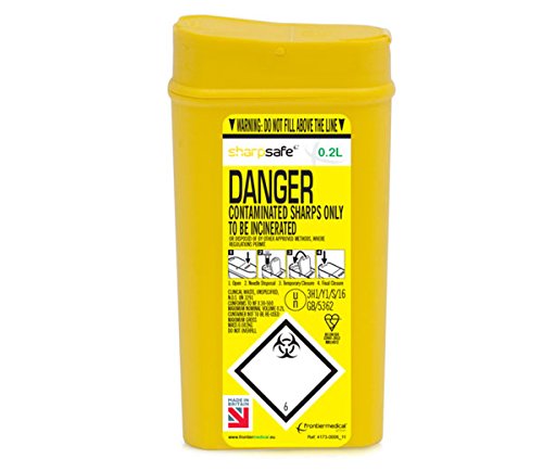 CLICK MEDICAL SHARPS BIN 0.2LTR