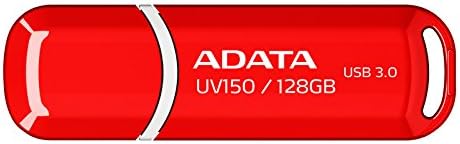 ADATA USA DashDrive UV150 USB 3.0 128GB Passport to Data Mobility, Red (AUV150-128G-RRD)