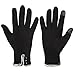 GLOUE Women's Touch Screen Gloves Texting Lined Cashmere Thick Gloves Warm Whether Winter Gloves Driving riding outdoor and indoor fashionable gloves (Black)