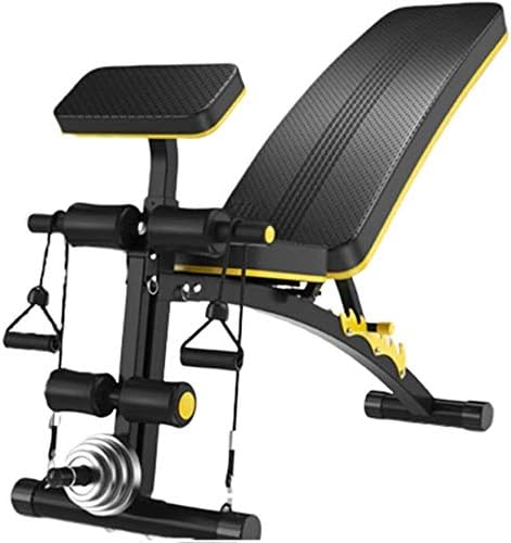 Zxt 折りたたみ重量ベンチワークアウトベンチアジャスタブルシットアップベンチダンベルベンチは7インチョンフィットネスエクササイズ筋力トレーニングベンチジムエクササイズ 脚固定簡単にストレージを最大座っ Loober Com