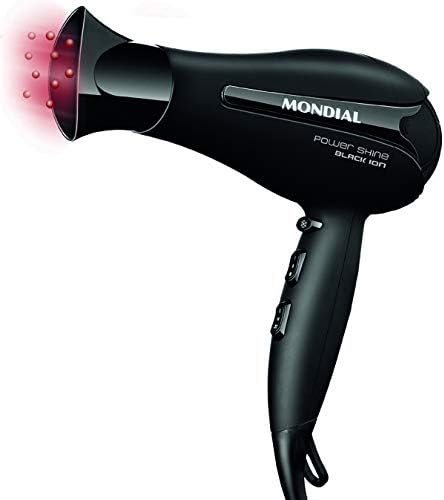 Secador de Cabelos Mondial Power Shine Black SC-13 Tourmaline Íon 1875W