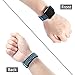 Wepro For Fitbit Versa Bands Sport Silicone Replacement Breathable Strap Bands for New Fitbit Versa Smart Fitness Watch, Large, Blue on Green