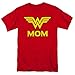 Popfunk Wonder Woman Wonder Mom Mother's Day T-Shirt & Stickers | Mothers Day Gift (X-Large, Red)