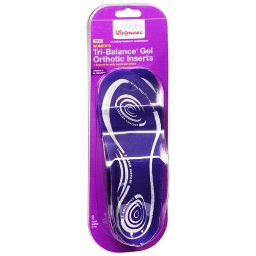 Walgreens Women's Tri-Balance Gel Orthotic Insoles, 6-10 1 ea