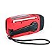 GREATONE Weather Radio, Emergency Hand Crank Self Powered Portable Camping AM/FM NOAA Solar Weather Radio with LED Flashlight, 1000mAh Power Bank for iPhone/Smart Phone 088 (red)