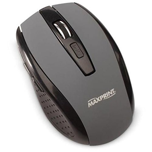 Mouse Óptico sem Fio USB 607612 Preto/Cinza - Maxprint