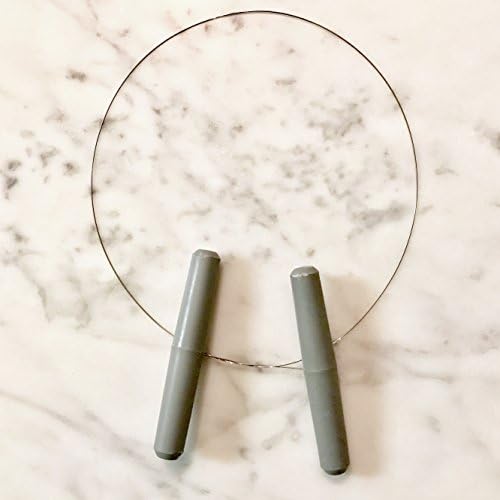 Andustrial Steel - 18/10 Stainless Steel Cheese and Cake Cutting Wires and 2 Hard Plastic Handles - 2 X 24" (Set of 2 Wires and 2 Handles)