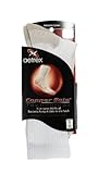 Aetrex Copper Athletic Crew Sock, White, Large