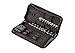 ARES 70260 | Technicians Tool Pouch | Stores 8 1/4-inch Drive and 8 3/8-inch Drive Sockets | Includes 32-Piece 1/4-inch Drive Bit Holder | Securely Stores Sockets and Bits