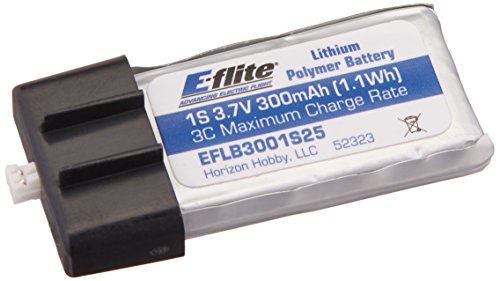 E-flite 300mAh 1S 3.7V 25C LiPo Battery