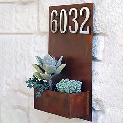 HASWARE 4 Inch Self Adhesive House Number, Modern