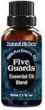 Five Guards Immunity Synergy Blend Health Shield, Aromatherapy Essential Oils 30ml Pure Therapeutic Grade Natural Germ Fighter Clove Cinnamon Lemon Rosemary Eucalyptus Oil from tales of French Thieves