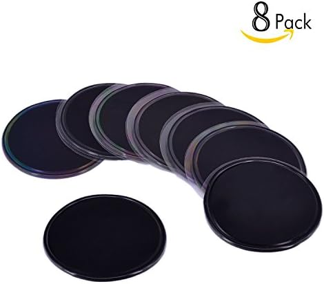 Premium Fixate Cell Pads by GES NET , 8PACK Sticky Anti-Slip GEL Pads - Holds Cell Phones, Sunglasses, Coins, Speakers. Glass, Mirrors, Whiteboards, Kitchen Cabinets or Tile, Car GPS and many more
