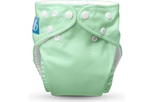 Charlie Banana Cloth Diapers, Reusable, Washable, Adjustable One Size Diaper, for Babies and Toddlers, with Absorbent Insert - Sage, 1 Pack
