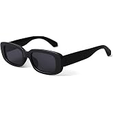 KUGUAOK Retro Rectangle Sunglasses Women and Men Vintage Small Square Sun Glasses UV Protection Glasse