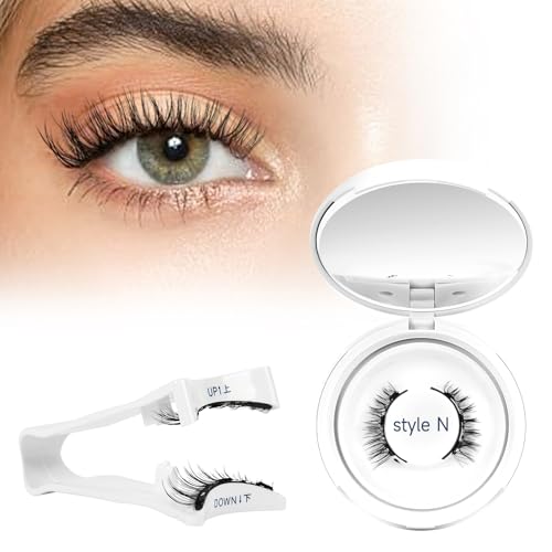 Higu Clace Magnetic Eyelashes With Applicator, Magnetic Eyelashes Without Eyeliner, Natural Look, Magnetic Eyelashes No Glue Needed (Kit-N6)