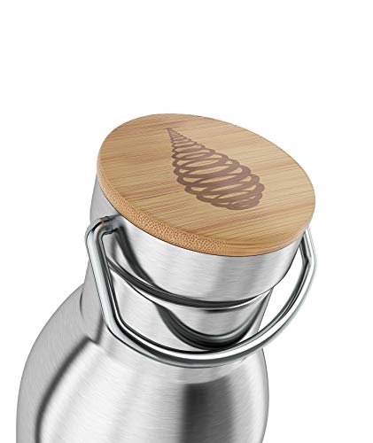 pH ACTIVE Insulated Water Bottle - Filtered Alkaline Water Bottle - Stainless Steel Water Bottle - Includes Alkaline Water Filter, Plus Bonus Sports Gym Lid - Double Walled Metal - NEW 2019 Model, 22o - Thumbnail 6