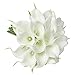 YILIYAJIA Calla Lily Bridal Wedding Party Decor Bouquet PVC Latex Real Touch Flower Artificial Flowers,Pack of 20 (White)