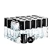 (24 Pack) 1/6 oz. (5 ml) Clear Glass Roll-on Bottle with Black Cap (Stainless Steel Ball)
