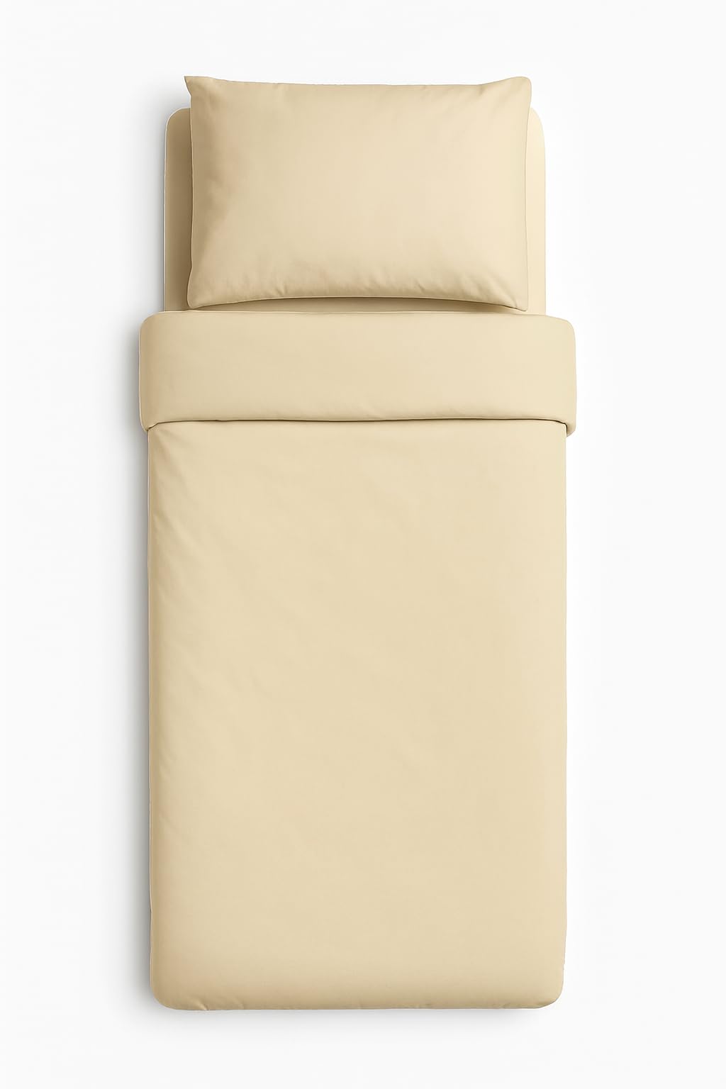 COMFORTNIGHTS, Flame Retardant Bed Linen Single Duvet Cover - Envelope End (Cream), certified to BS7175 Ignition Source 5+7, also known as Crib 7 or FR Source 7. — image 1