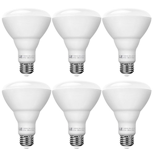 LE 6 Pack 15W Dimmable BR30 E26 LED Bulbs, 100W Incandescent Equivalent, LED Recessed Can Lights, 1210lm, Daylight White, 5000K, 110° Beam, E26 Base, LED Light Bulbs, LED Flood Light Bulb