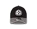 New Era NFL 2016 Training Camp Black and White 39THIRTY Stretch Fit Cap, Large/X-Large