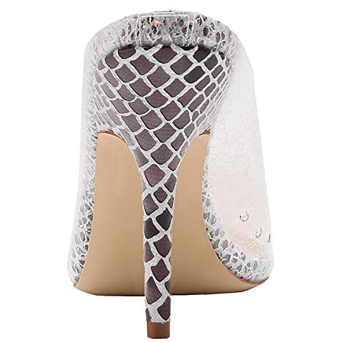 vivianly Womens Fashion Sexy High Pointed Toe Heels Slip on Dress Sandals (6 B(M) US, Nude Cloud) - Thumbnail 5